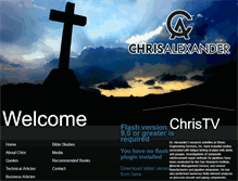 Tablet Screenshot of chrisalexander.com